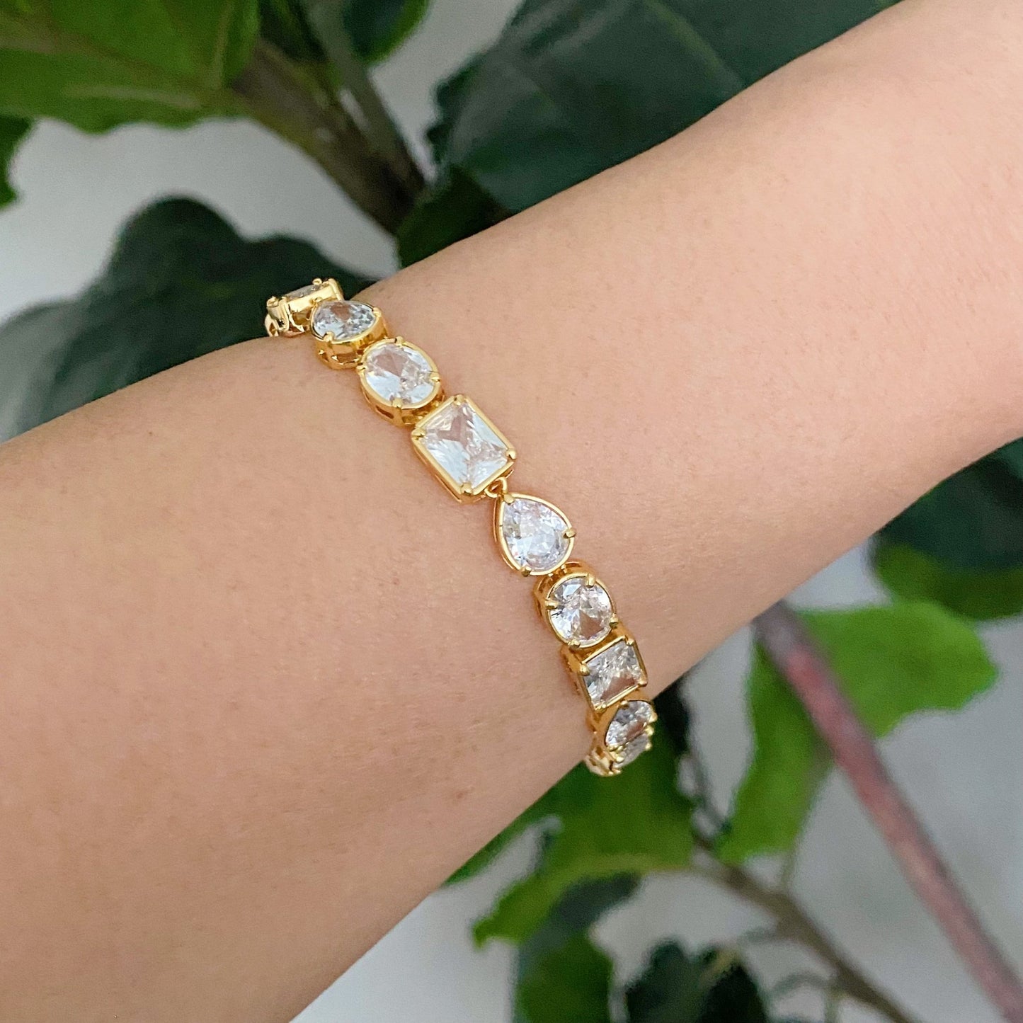 Sparkling In Shapes Bracelet - Bijoux Majestique Jewelry