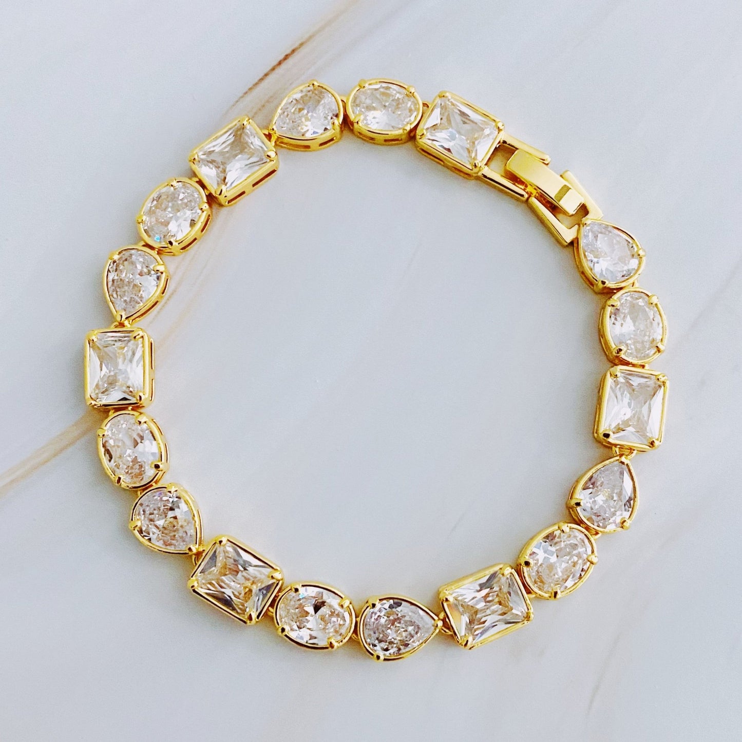 Sparkling In Shapes Bracelet - Bijoux Majestique Jewelry