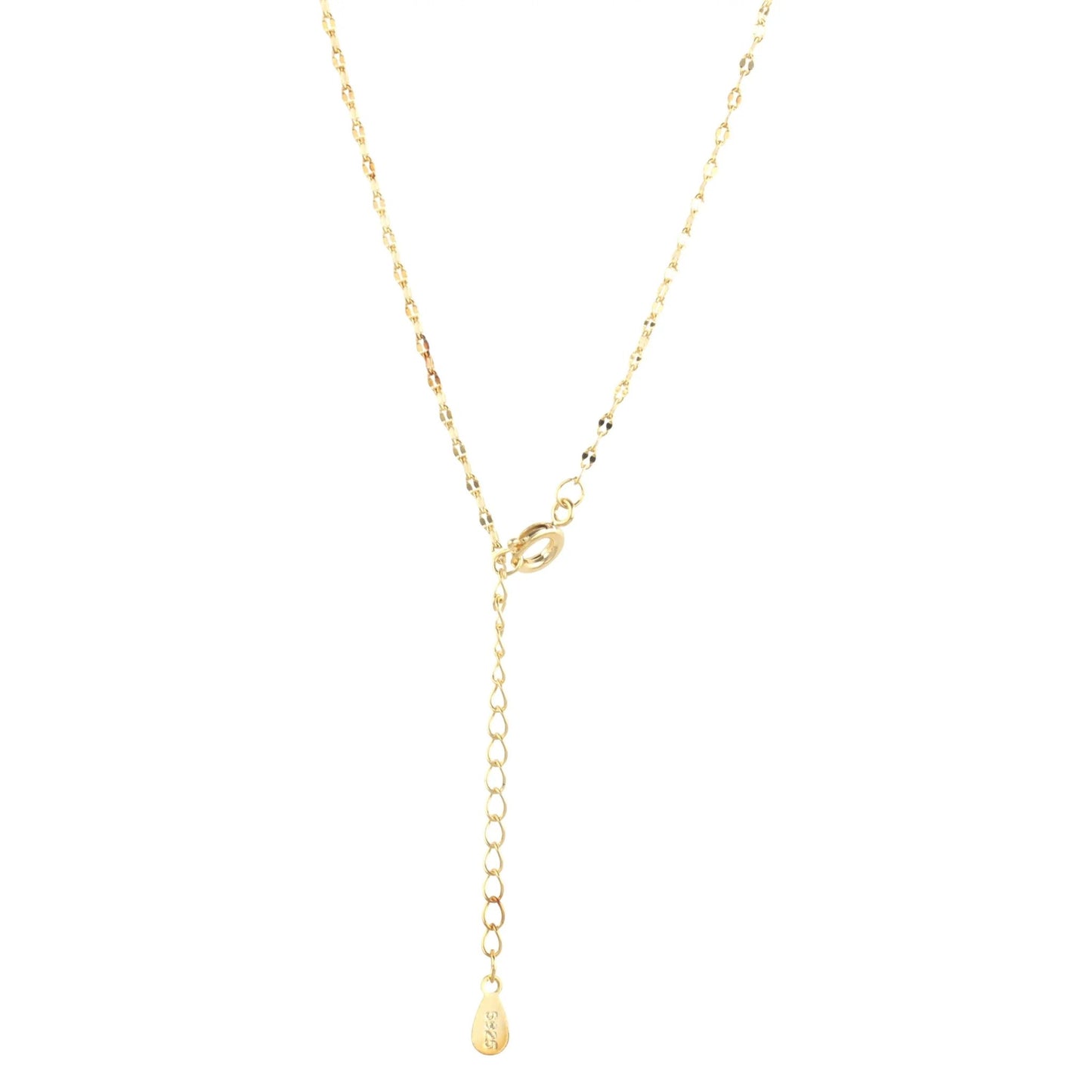 14K Gold Plated Solitaire Necklace - Bijoux Majestique Jewelry