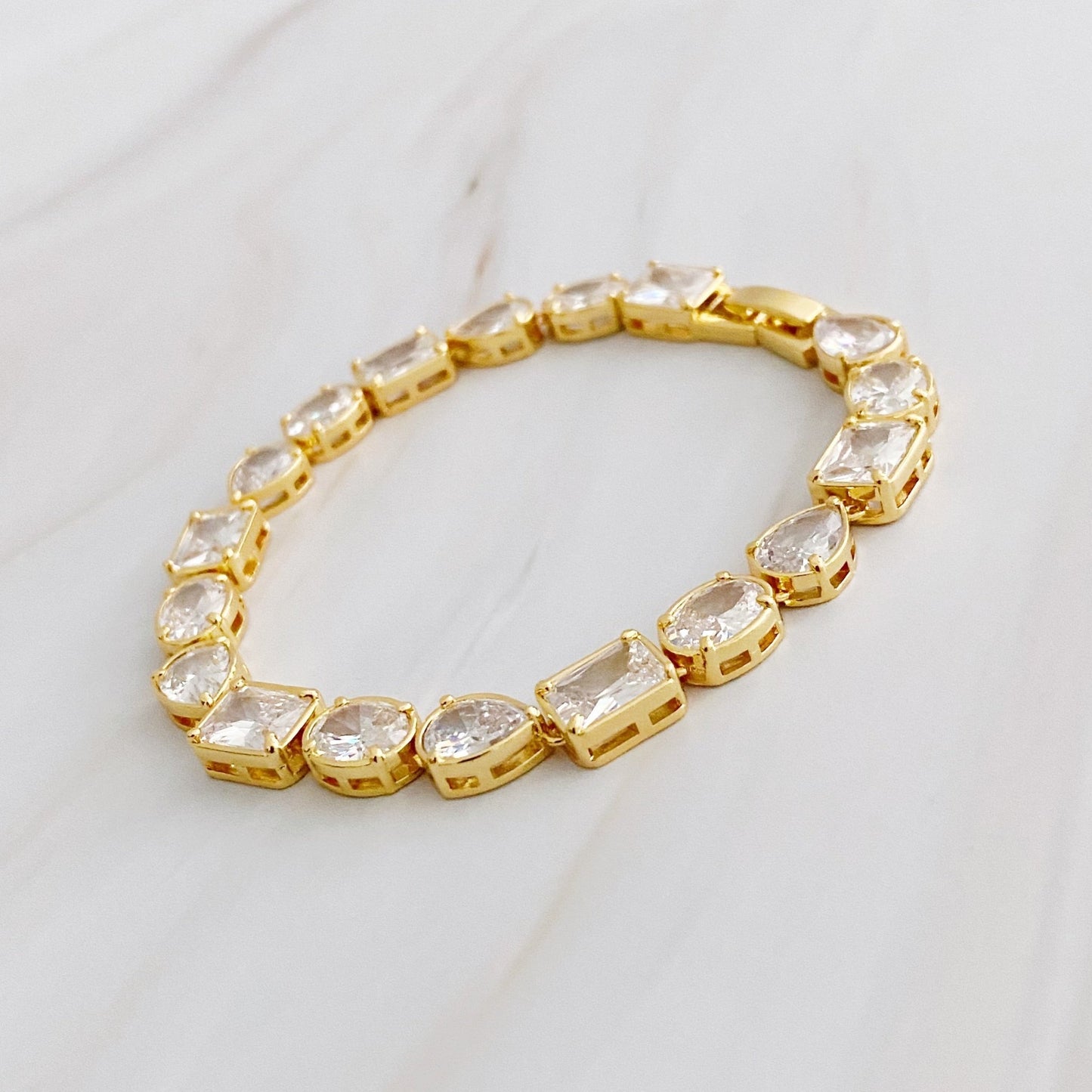 Sparkling In Shapes Bracelet - Bijoux Majestique Jewelry
