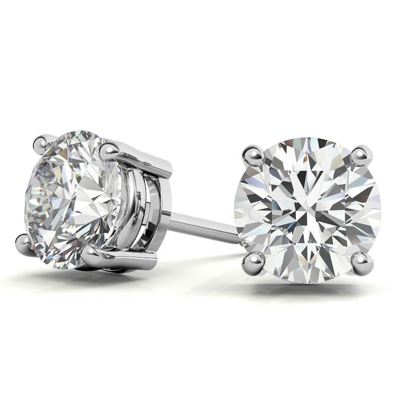 0.50 CTW AGI Certified Lab Grown Diamond (G - VS) Stud Earrings in Choice Of 14K White or Yellow Gold - New Generation Old Tradition